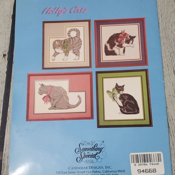 Vintage Something Special Hollyy Cats Cross Stitch - Picture 2 of 4